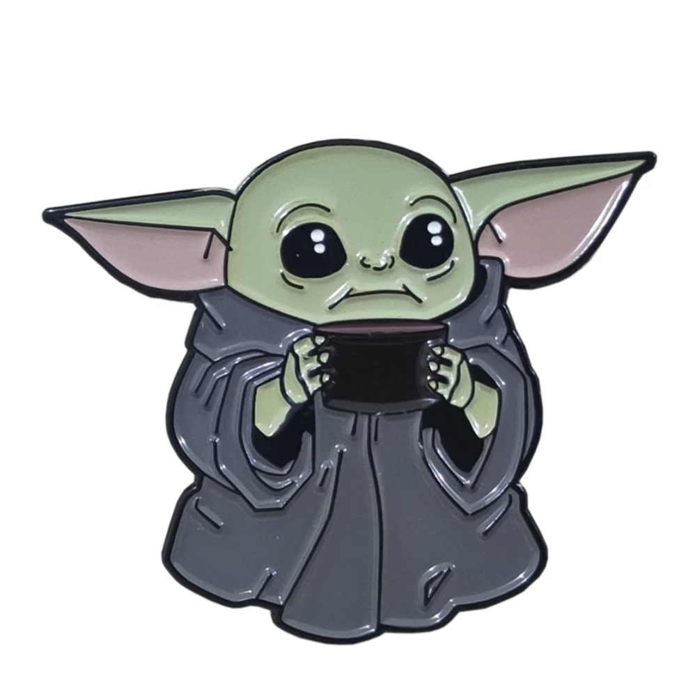 The Mandalorian baby yoda hard enamel pin